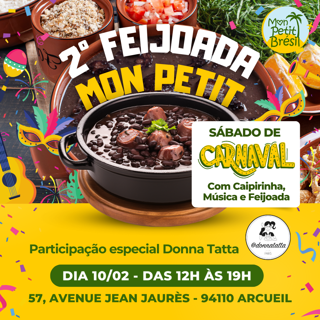 10/02/24 - Sábado de Carnaval com Feijoada e Caipirinha