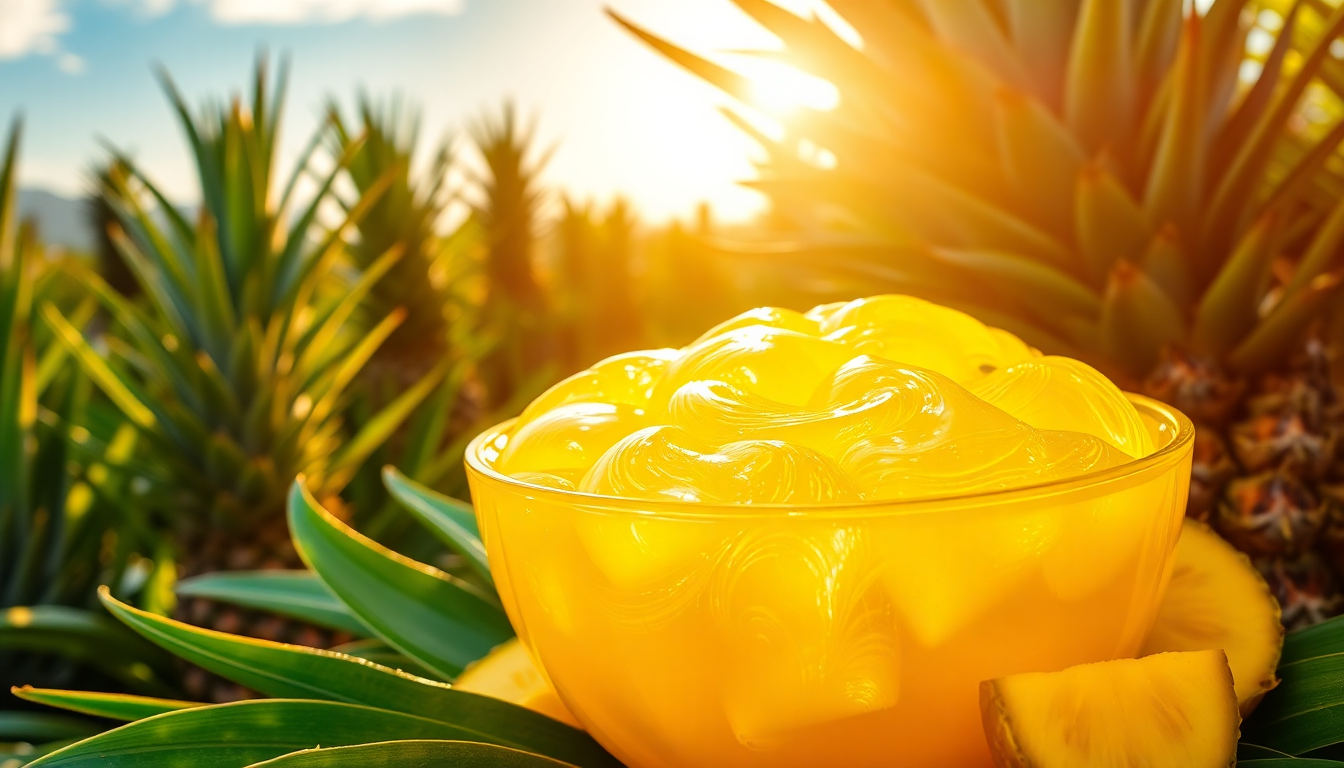 La Gélatine en Poudre Saveur Ananas - Un Délice Tropical à Découvrir