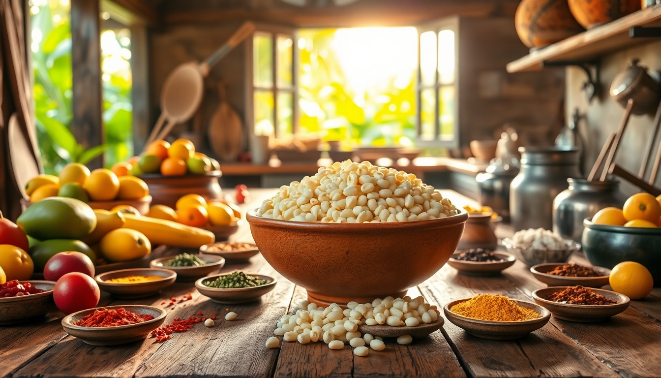 Découvrez le Hominy blanc, un ingrédient essentiel de la cuisine brésilienne