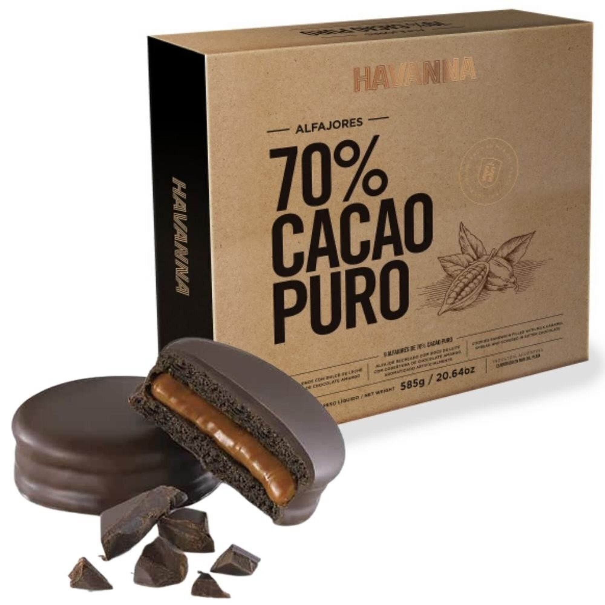 Alfajores 70% Cacao Pur (Alfajores 70% Cacao Puro)- HAVANNA - 585g