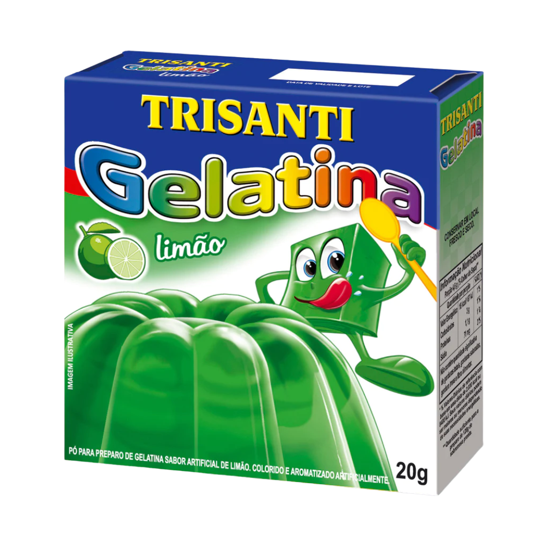 Gelatina em Pó Limão - TRISANTI - 20g - Promoção