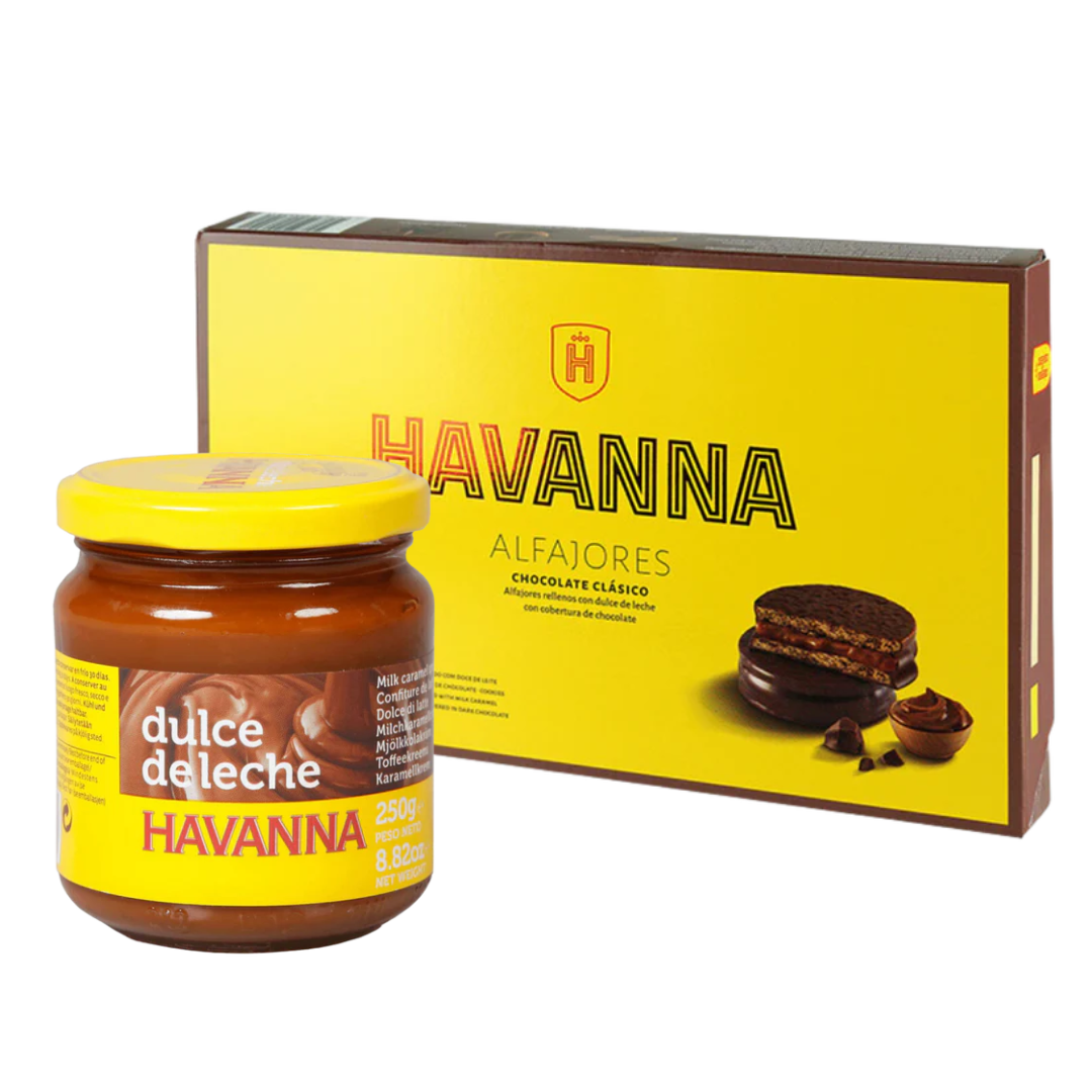 Combinazione perfetta - Dulce de Leche - AVANA - 250g + Cioccolato Alfajor - AVANA - 330g