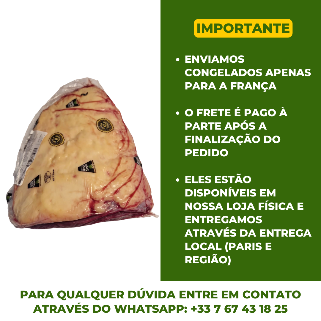 Angus Picanha (Aiguillette de Bœuf Angus de Rumsteck) - Entre 1,4kg et 1,599kg (Surgelé/Frais - Frais de port payés séparément après avoir finalisé la commande sur le site)