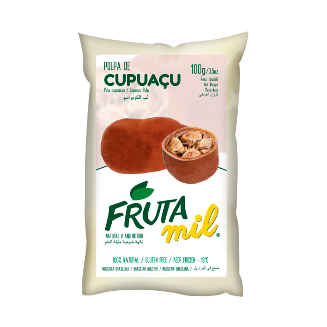 Pulpe de Cupuaçu Congelée (100 g )(Polpa de Cupuaçu) - FRUTA MIL (Congelé - Frais de port à payer séparément après la conclusion de la commande sur le site)