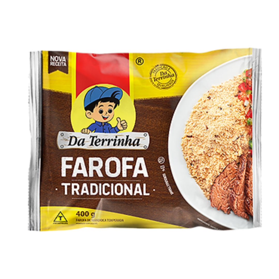 Farine de manioc assaisonnée (Farine traditionnelle de manioc) - DA TERRINHA - 400g