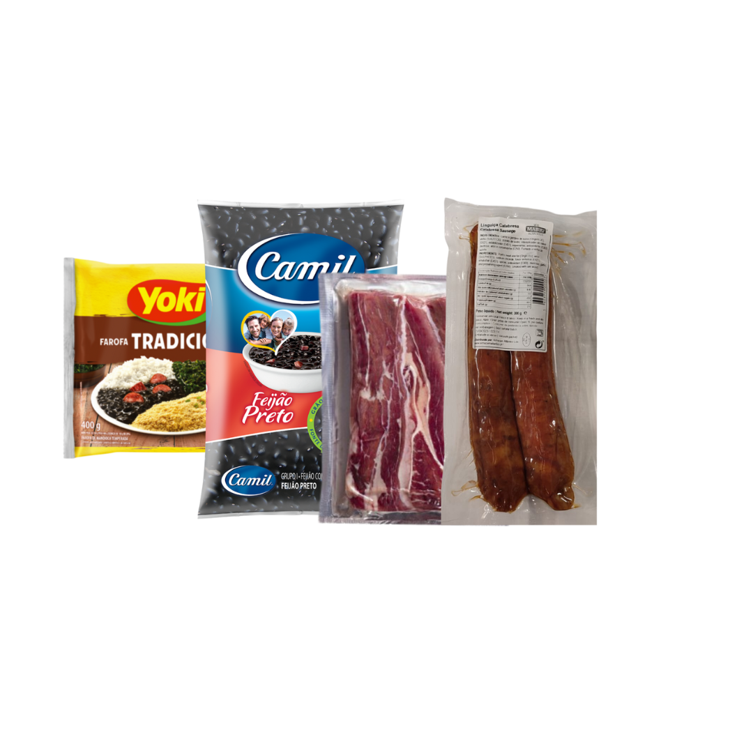 Kit Feijoada (Petit) - 1 Haricots + 1 Saucisse Calabrese + 1 Viande Sèche - 10% de réduction