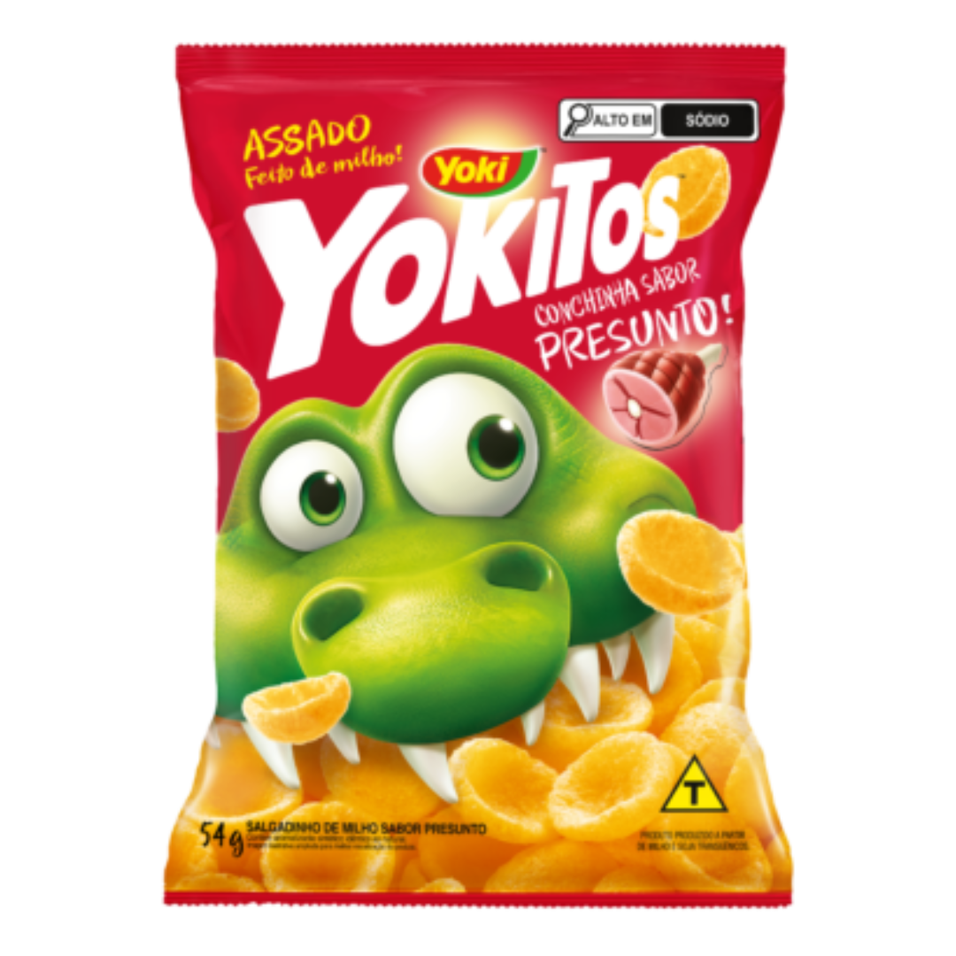 Yokitos Corn Snacks Ham Flavor - YOKI - 54g