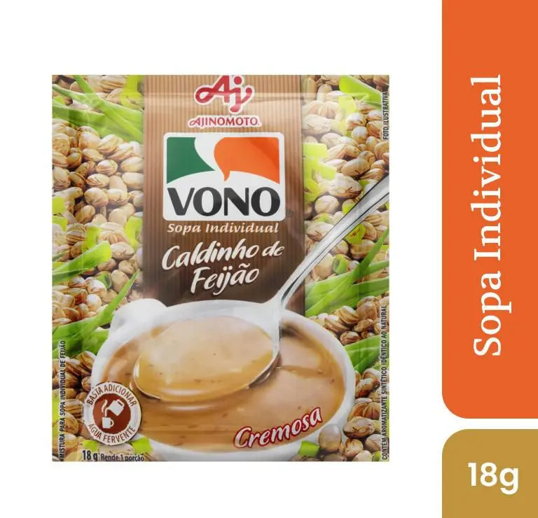 Soupe Crémeuse saveur Bouillon de Haricots à l'unité (Sopa Cremosa sabor Caldinho de Feijão unidade - VONO - 18g)