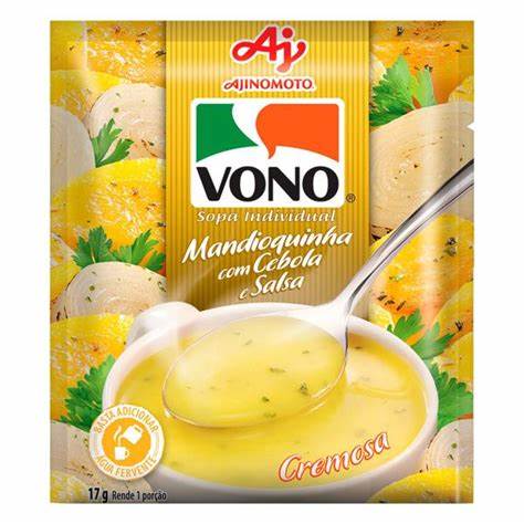 Creamy Cassava Soup with Onion and Parsley per unit (Sopa Cremosa Vono flavor Mandioquinha with Onion and Parsley unit - VONO - 17g