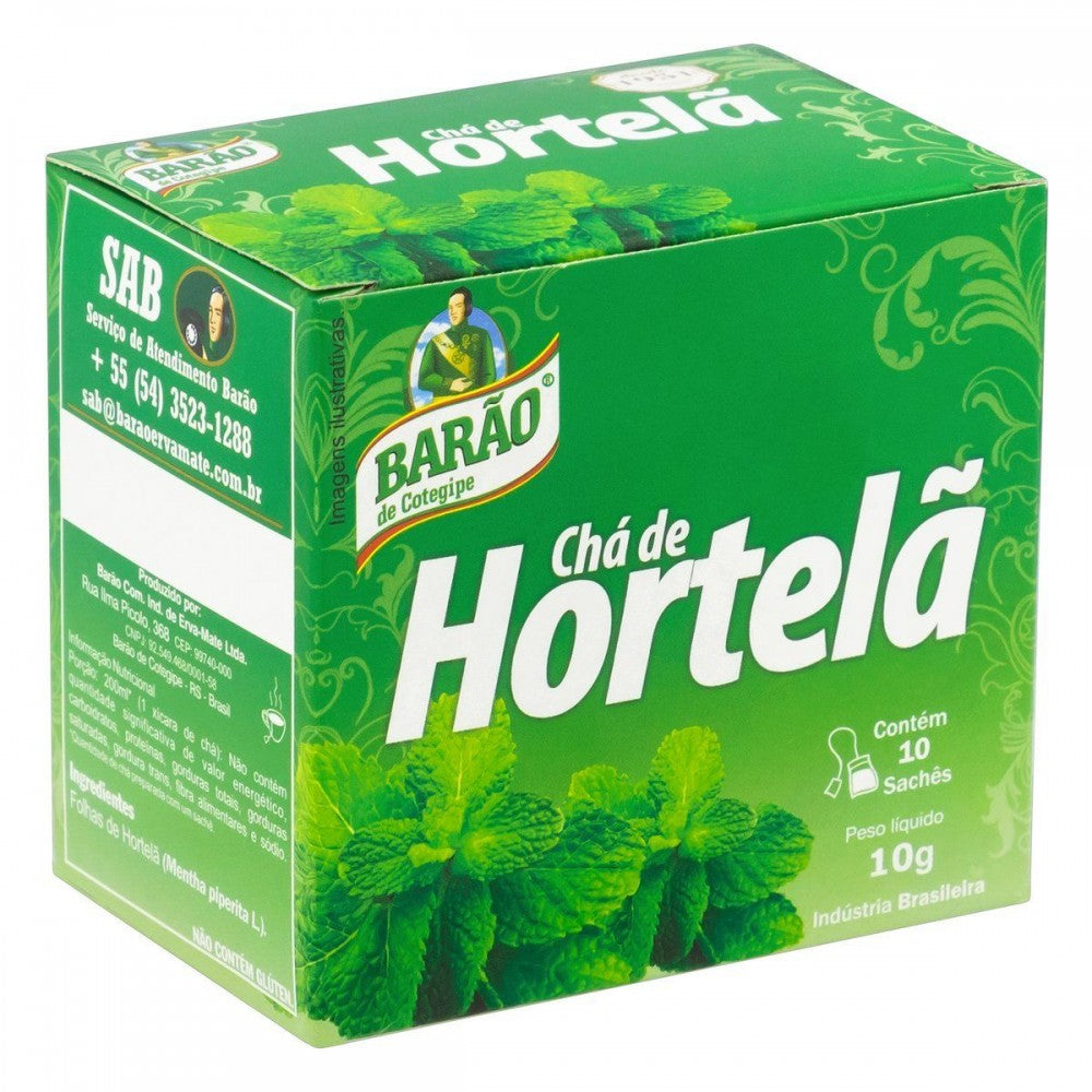 BARÃO Mint Tea - Contains 10 sachets - Promotion