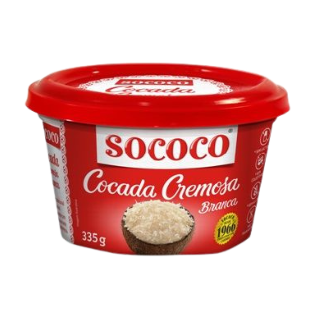 Cocada Branca Cremosa (Dessert à la Noix de Coco) - SOCOCO - 335g - Promoção